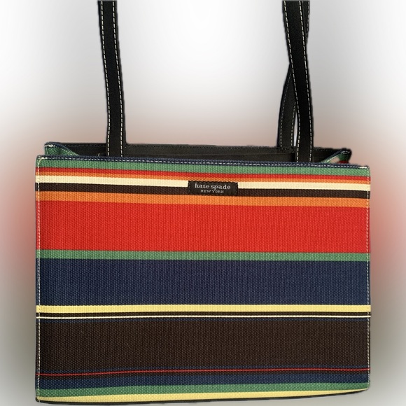 Imitation Kate Spade ♠️ colorful stripped classic colorful striped spring summer - Picture 5 of 7